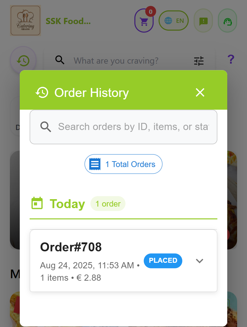 Order History