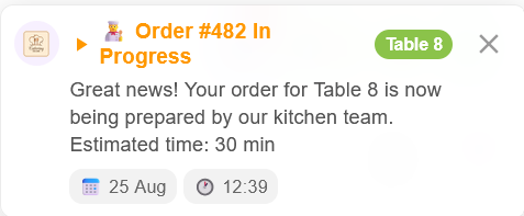Order Notifications