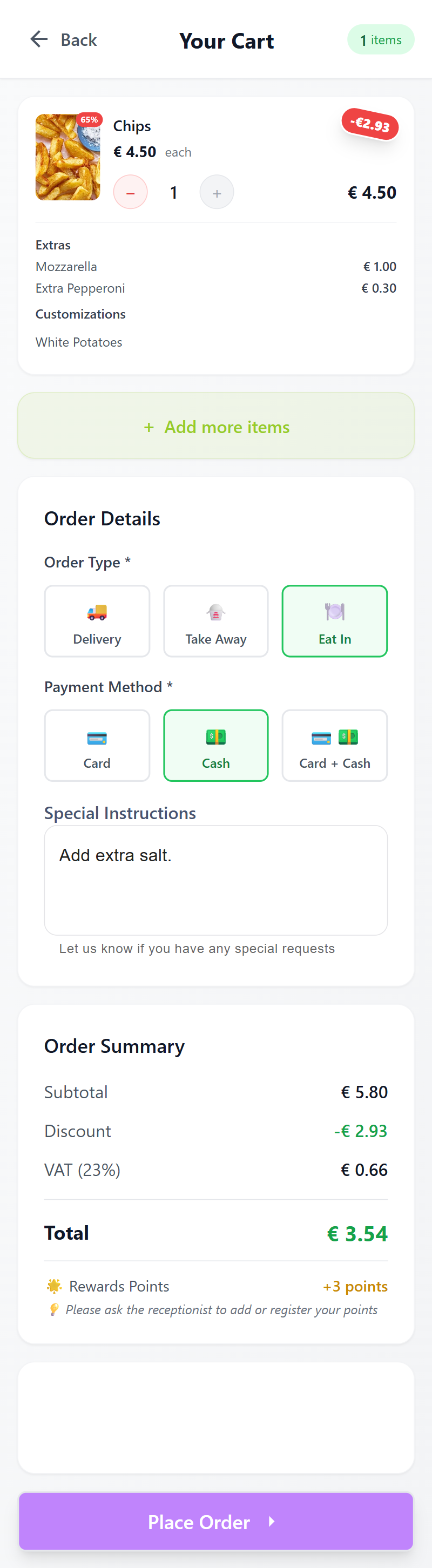 Order Summary